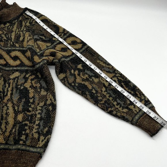 Vintage Partners by Mervyns Mock Neck Abstract Pullover Sweater Size Medium - Picture 7 of 7